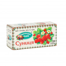Чай фруктовий пакетований Карпатський Полуниця 20 х 2 г 