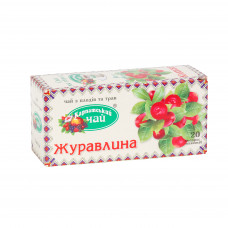 Чай фруктовий пакетований Карпатський Журавлина 20 х 2 г 