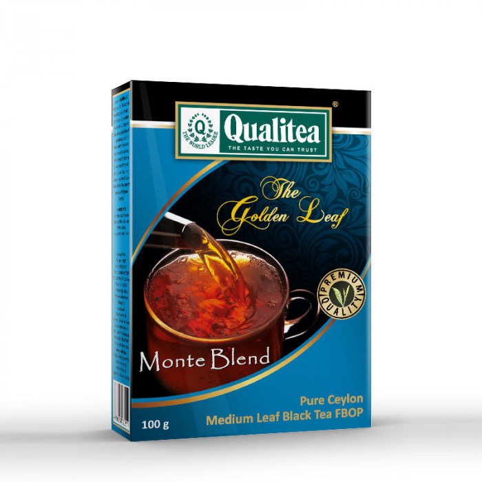Чай чорний Qualitea Золотий Лист Monte Blend 100 г 