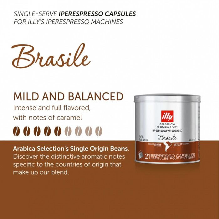 Кава в капсулах illy iper Espresso Arabica Selection Brasile  21 х 6.9 г