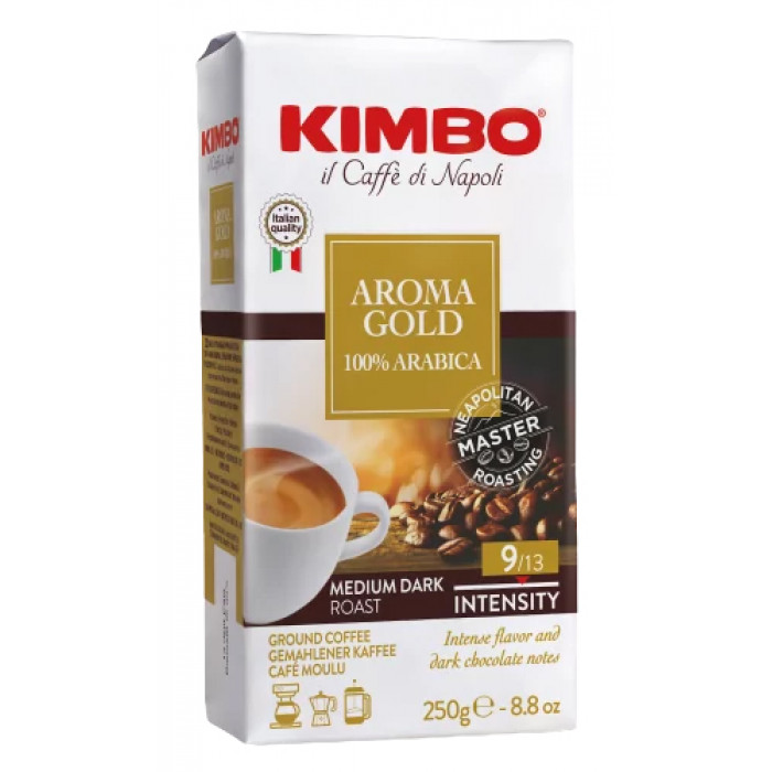 Кава мелена Kimbo Espresso Aroma gold 100% Arabica 250 г 