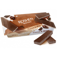 Вафлі Roshen Wafers Cocoa&Milk 216г