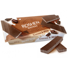 Вафлі Roshen Wafers Cocoa&Milk 216г
