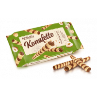 Вафельні трубочки Roshen Konafetto з горіховою начинкою 140г