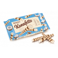 Вафельні трубочки Roshen Konafetto з кокосовою начинкою 140г