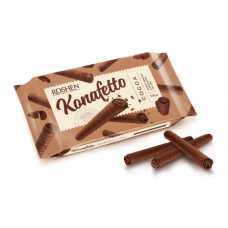 Вафельні трубочки Roshen Konafetto з начинкою крем-какао 140г